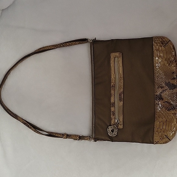 Brighton Neutral Tone Beige Brown Purse - Picture 1 of 11